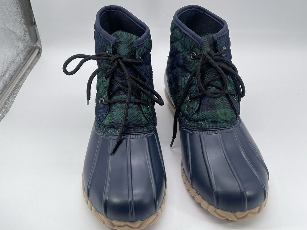 St. John’s Bay Denton Duck Boots Men’s Size 10M Plaid Waterproof - Picture 3 of 6